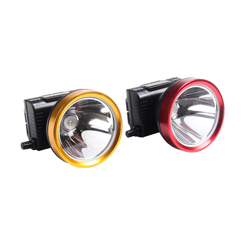 TL-20 1LED10W Oppladbar vanntett aluminiumslegering headring knapp justerbar lysstyrke bærbar hodelykt