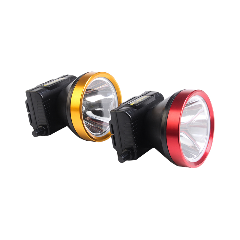 TL-20 1LED10W Oppladbar vanntett aluminiumslegering headring knapp justerbar lysstyrke bærbar hodelykt